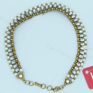 Heels Brand Kundan Pearl Stone Foot Jewelry Anklet Pazaib Payal Pakistani Indian